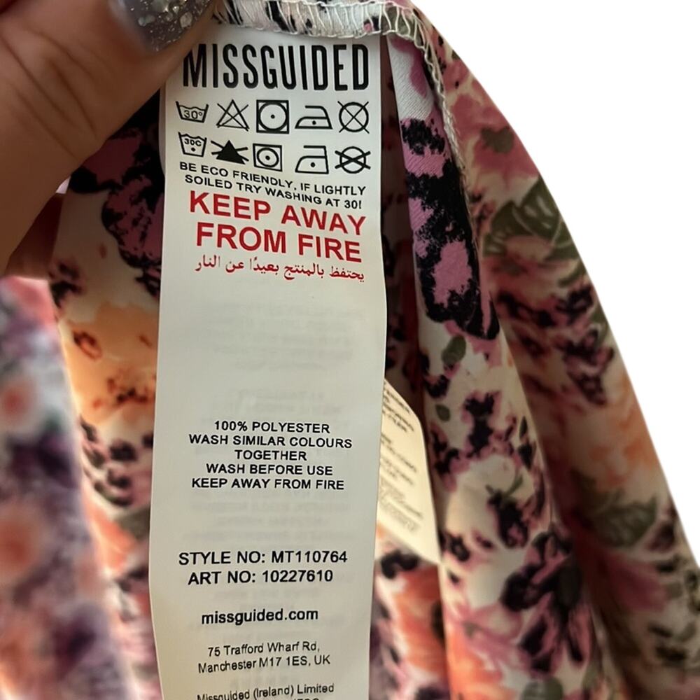 Missguided Maternity Smock Dress with Ruffle Detail Size 12 - Picture 9 of 9